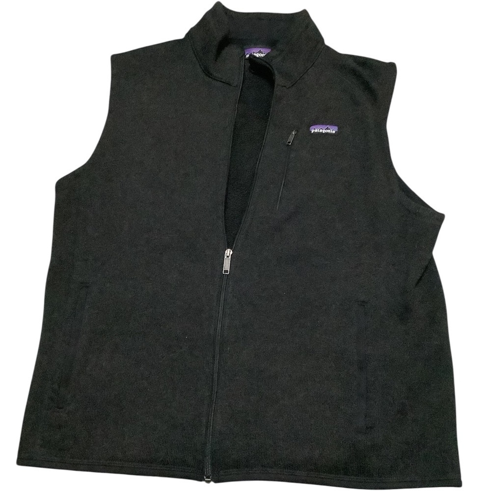 Patagonia Black Fleece Vest with Zipper